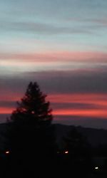 Scenic view of dramatic sky during sunset