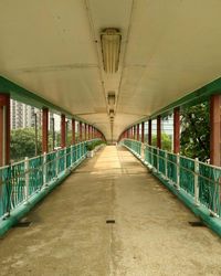 Corridor of bridge