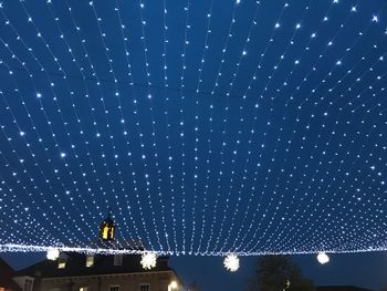 Low angle view of star field against sky at night