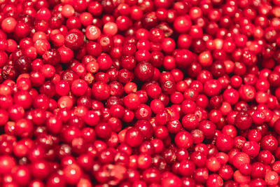 Full frame shot of strawberries