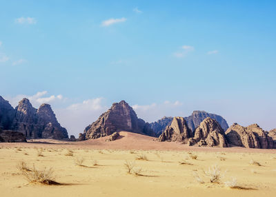 Scenic view of desert against sky