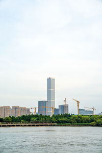 Urban architecture on the bund in shanghai, china