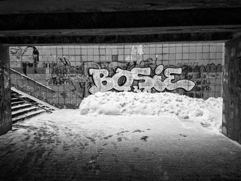 Graffiti on snow