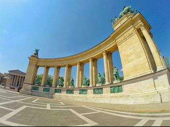 Low angle view of historical building