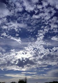 Low angle view of clouds in sky
