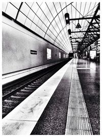 Railroad station platform