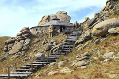 Low angle view of a temple