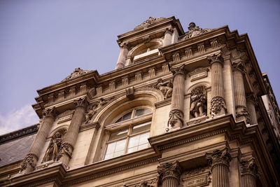 Low angle view of historical building