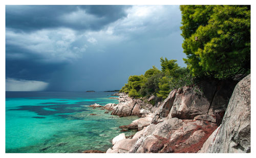 Scenic view of sea against sky