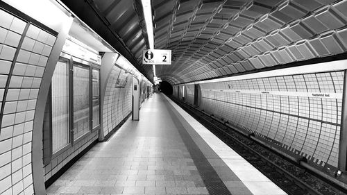 View of subway station