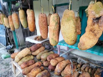 Close-up of vegetables for sale at market stall