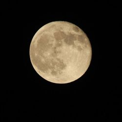 Low angle view of moon in sky