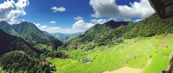 Panoramic view of landscape against sky