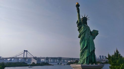 Low angle view of statue