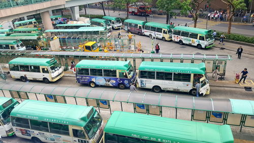 Mini bus terminal in hong kong 
