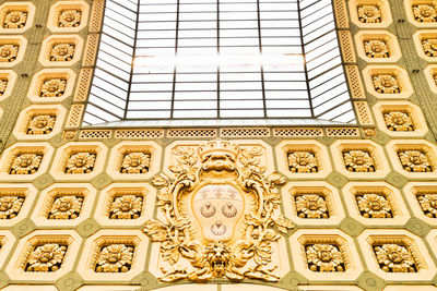 Close-up view of ceiling