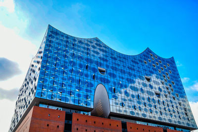 Low angle view of building against sky