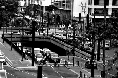 City street with buildings in background