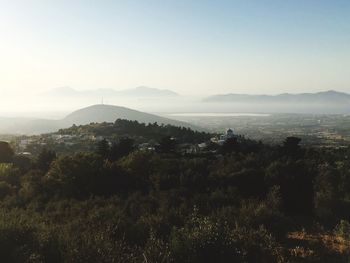 Scenic view of mountains