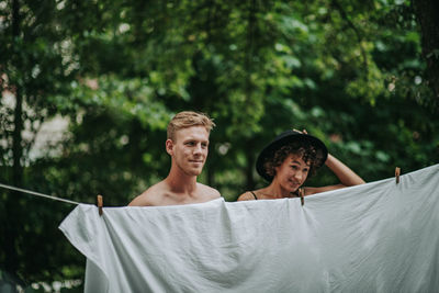 Portrait of young couple