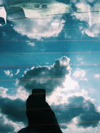 Low angle view of cloudy sky