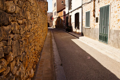 Street amidst buildings in city