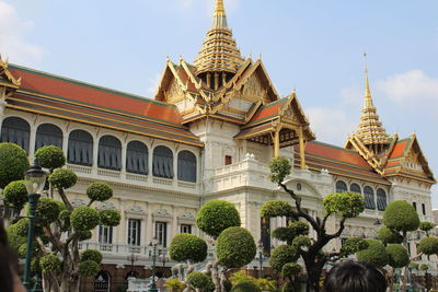 View of temple building against sky