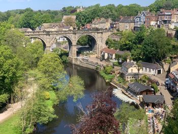 Knaresborough viaduct over river nidd