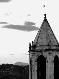 Low angle view of church against sky