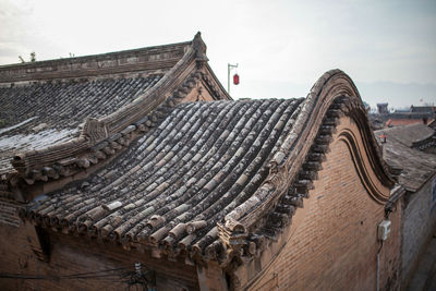 Low angle view of roof