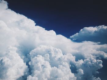 Low angle view of cloudy sky