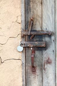 Close-up of metal wall