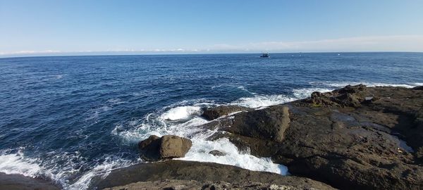 Scenic view of sea against sky