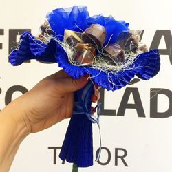 Close-up of plant against blue sky