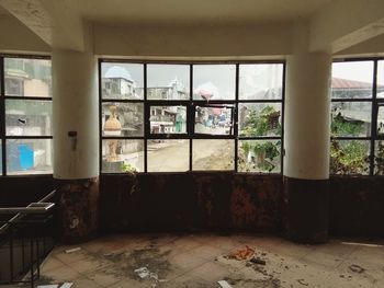 Interior of abandoned building