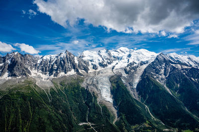 Mountain view in chamonix