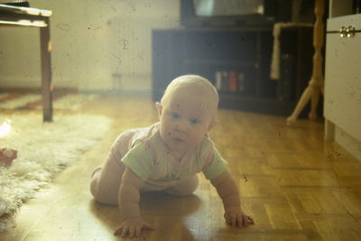 Woman standing on floor