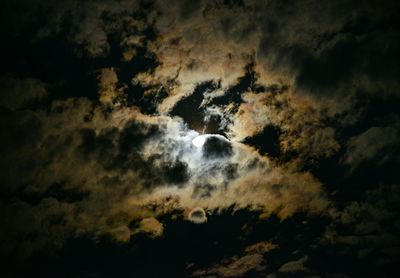 Low angle view of clouds in sky
