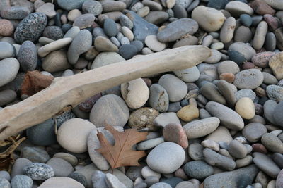 Pebbles on beach