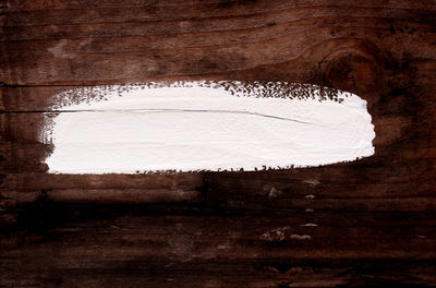 Directly above shot of empty wooden table