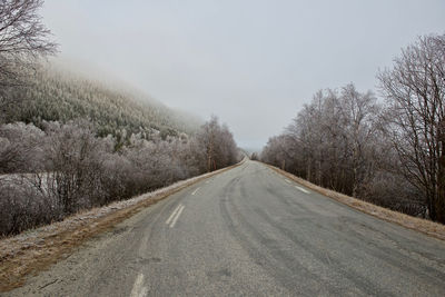 Country road  in  alvdal norway,