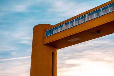 Low angle view of bridge against sky