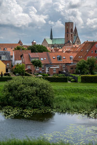 Cityscape in the old danish town ribe