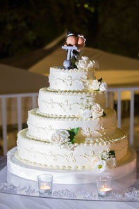 Close-up of cake on table