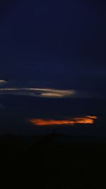 Scenic view of dramatic sky during sunset