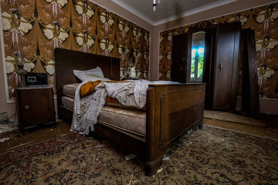 Interior of abandoned home