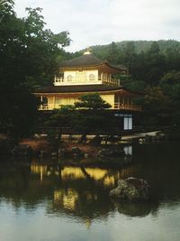 Reflection of built structures in water