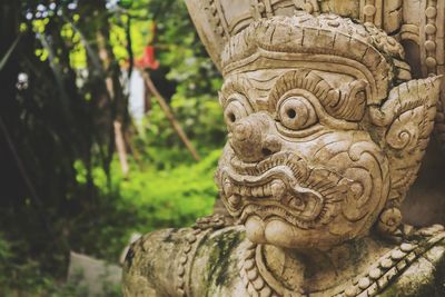 Close-up of buddha statue