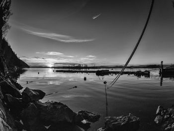 Scenic view of sea against sky