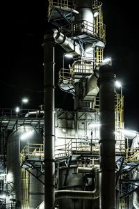 Low angle view of illuminated street light